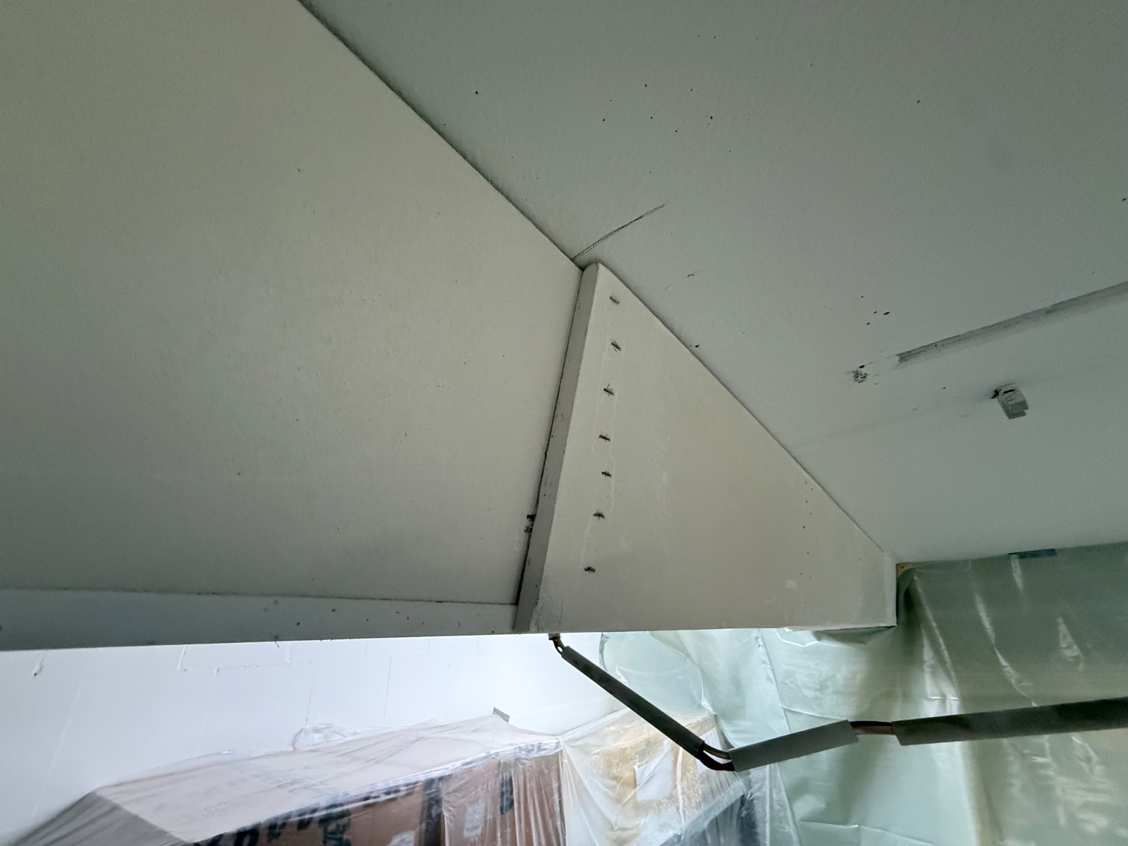 Brandschutzverkleidung einer Stahlkonstruktion