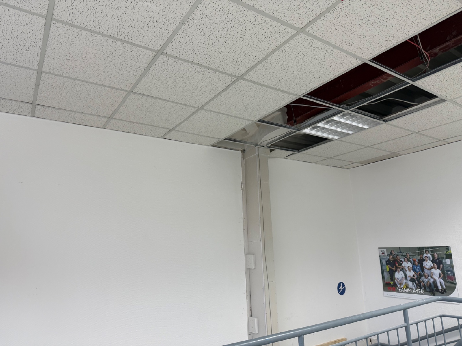 Brandschutzverkleidung einer Stahlkonstruktion