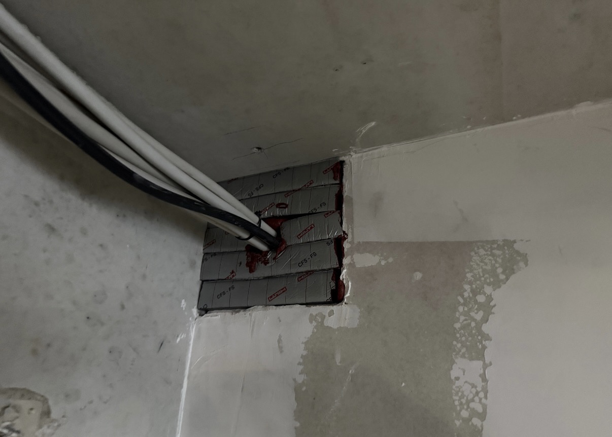Kabelabschottung mit Brandschutzmodulen